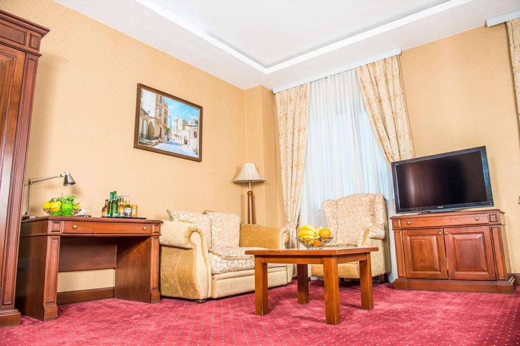 Caspian Ulduz Hotel Bakoe Buitenkant foto